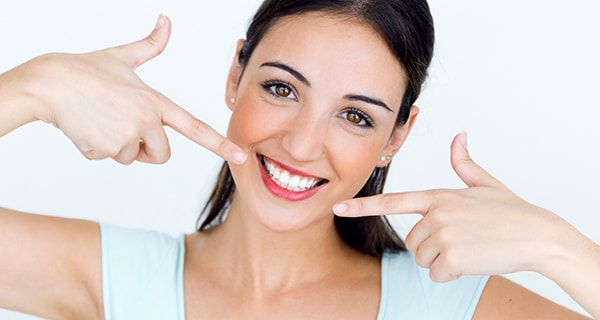 Smiling patient in chair